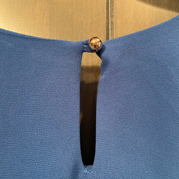 Pleated Blue Dressy Halter NWT - Picture 3 of 6